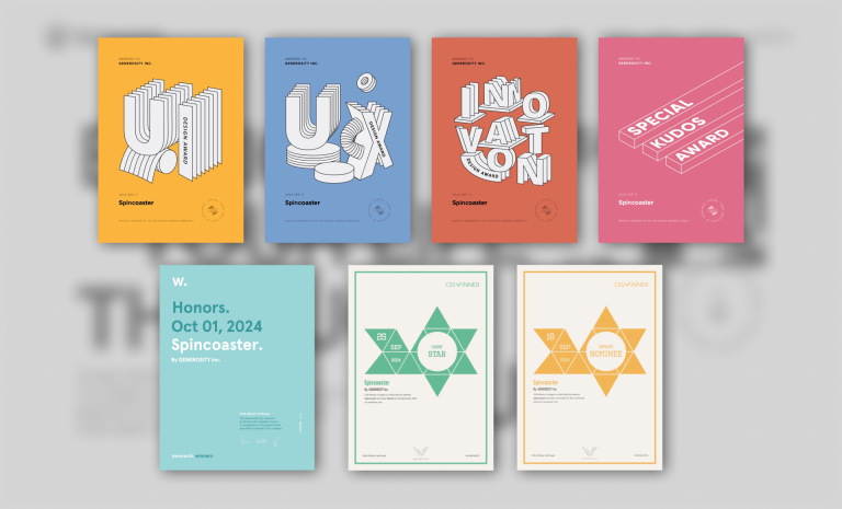 GENEROSITYが世界的なWEBアワード『CSS Design Award』『Awwwards』『CSS Winner Award』において複数の部門賞を受賞